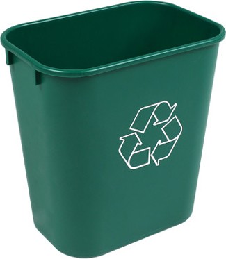 Single Indoor Container For Waste or Recycling, 3.5 gal #BU100141000