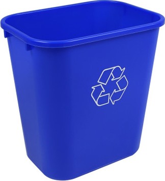 Contenant de recyclage et de déchets, 7 gal #BU100331000