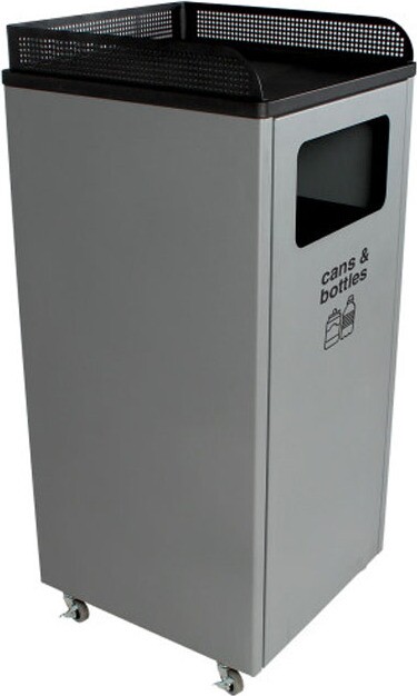 COURTSIDE Recycling Container with Tray 32 Gal #BU100923000