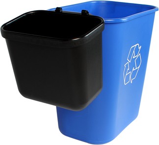 Recycling Container and Hanging Waste Basket OFFICE COMBO #BU101405000