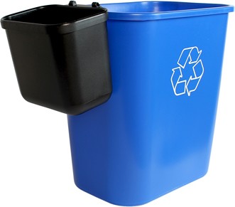 Recycling Container and Hanging Waste Basket OFFICE COMBO #BU101410000