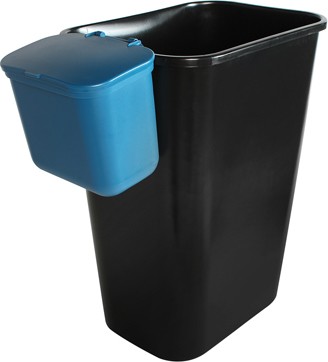Recycling Container and Hanging Waste Basket Double OFFICE COMBO #BU101416000