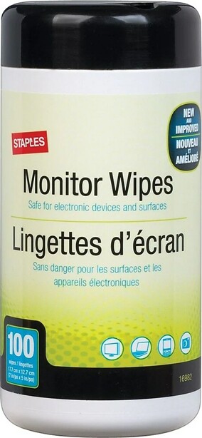 STAPLES Lingettes nettoyante pour écran électronique #EM775488000