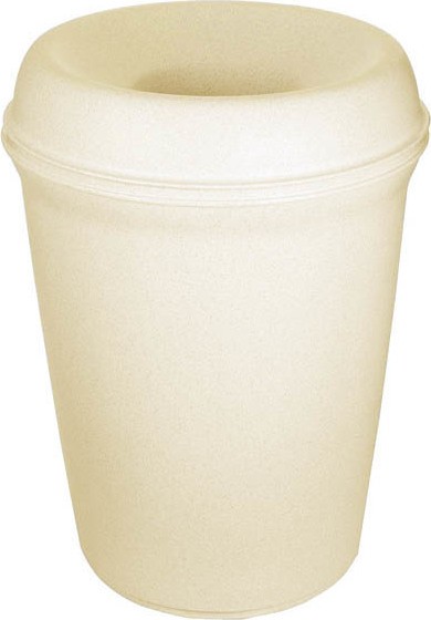 9058 ATRIUM Poubelle ronde avec couvercle 35 gal #RB009058BEI 9058 ATRIUM Poubelle ronde avec couvercle 35 gal #RB009058BEI