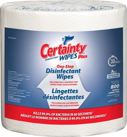 CERTAINTY PLUS Lingettes désinfectantes sèches #IN000099000