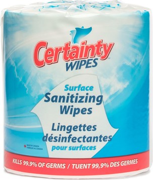 CERTAINTY Dry Surface Sanitizing Wipes #IN00WE11000