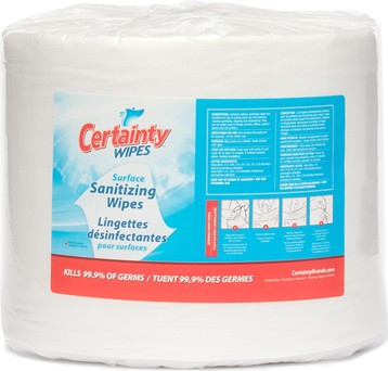 CERTAINTY Dry Surface Sanitizing Wipes #IN00WE12000