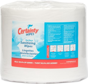 CERTAINTY Lingettes désinfectantes sèches #IN00WE12000