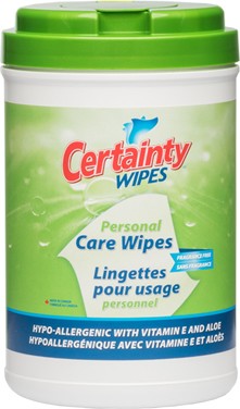 Lingettes douces pour usage personnel CERTAINTY, 200/rouleau #IN002620000