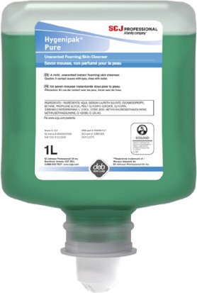 Nettoyant moussant sans parfum pour la peau Hygenipak Pure #DB007170000