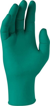 Gants d'examen en nitrile sans poudre vert printemps #KC04343800P