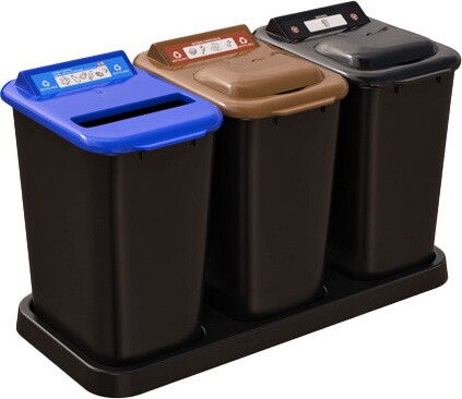 MOBILIA 3-Stream Recycling Station 26L #NIMO263P100