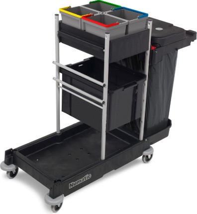 Chariot de concierge avec bac et sac de ménage SERVO-Matic SM 1706 #NA911061000 Chariot de concierge avec bac et sac de ménage SERVO-Matic SM 1706 #NA911061000