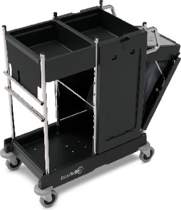 Janitor Cart with Storage Shelves and Cleaning Bag PRO-Matic PM11 #NA909297000