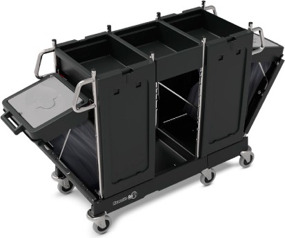 Janitor Cart with Storage Shelves and Cleaning Bags PRO-Matic PM22 #NA909304000
