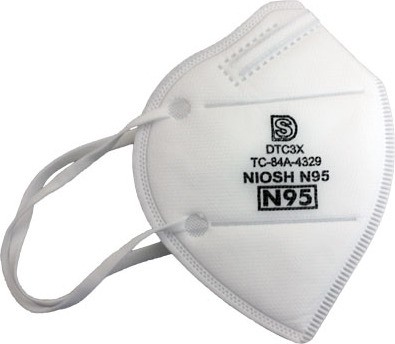Respiratory Mask NIOSH N95 white, 20/box #AI0DTC3X000