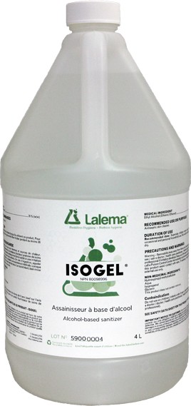 Alcohol Based Sanitizer ISOGEL #LM0059004.0