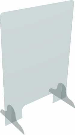 Plexiglass Sneeze Guard  with Stand #MO0SNEEZE24