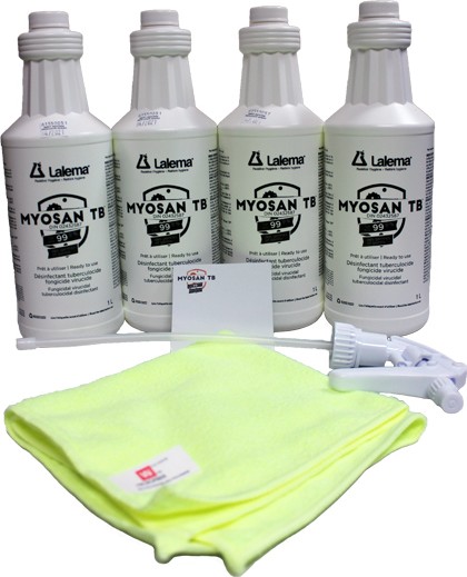 Ensemble de départ Myosan TB avec vaporisateur et chiffon microfibre #LMMYOSANKIT