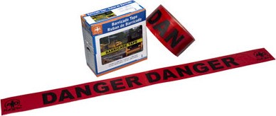 Ruban de barricade rouge Danger Danger #DI057004RA1