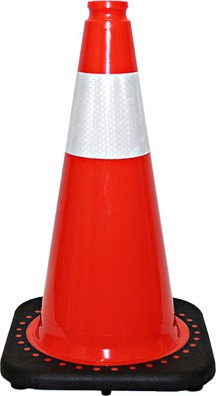 Traffic Cone with Reflective Collar #DITC18040KO