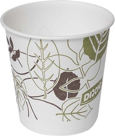 Paper Cup with Leaves Print #EC70006030000