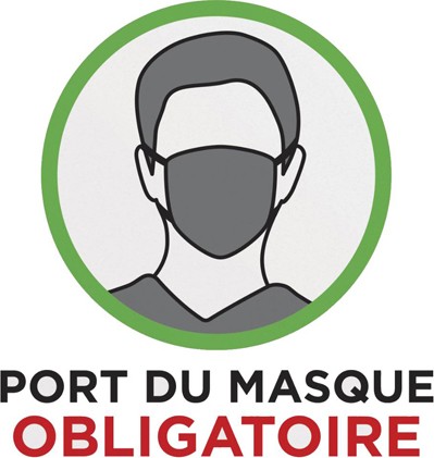Panneau Port masque anti-poussière oblig. personnalisé
