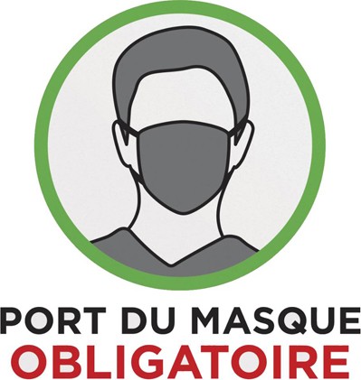 Enseigne PORT DU MASQUE OBLIGATOIRE #CV0COLLANT3