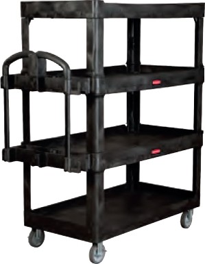 4-Shelf Heavy Duty Ergo Utility Cart #RB212865700