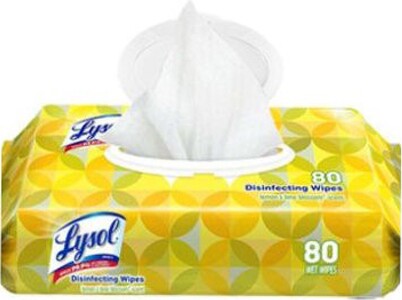 Lingettes désinfectantes Lysol, 80 lingettes #CV000997161