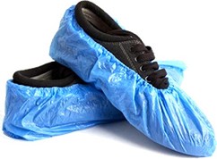 Blue Plastic Shoe Cover, 16" #EM7251BL0XL Blue Plastic Shoe Cover, 16" #EM7251BL0XL