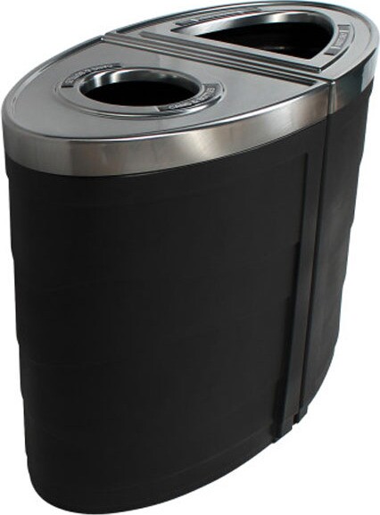 Black Double Indoor Containers EVOLVE, 72 gal #BU101251000