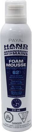 Hand Disinfectant 235 mL Aerosol PAYA #SCSSDAM0020 Hand Disinfectant 235 mL Aerosol PAYA #SCSSDAM0020