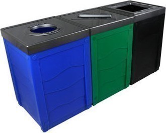 EVOLE 3-Stream Recycling Station 150 Gal #BU101283000