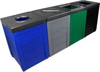 Poubelles intérieures quadruples EVOLVE, 200 gal #BU101289000 Poubelles intérieures quadruples EVOLVE, 200 gal #BU101289000