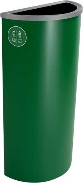 SPECTRUM ELLIPSE Poubelle de recyclage mixte mural 8 gallons #BU101113000 SPECTRUM ELLIPSE Poubelle de recyclage mixte mural 8 gallons #BU101113000