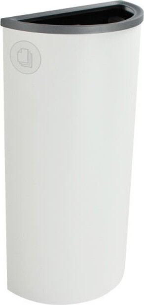 SPECTRUM ELLIPSE Wall-Mounted Slim Paper Recycling Container #BU101118000 SPECTRUM ELLIPSE Wall-Mounted Slim Paper Recycling Container #BU101118000