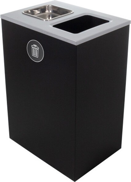 SPECTRUM Outdoor Waste Container with Ashtray 32 Gal #BU104011000