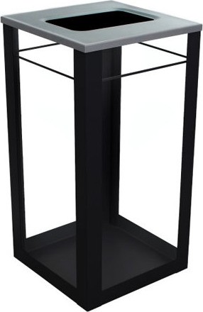 Single Indoor Container Spectrum Cube 24 gal Black Clear #BU105177000