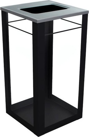 Poubelle intérieure simple Spectrum Cube 24 gal Noire claire #BU105177000