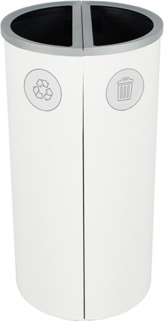 SPECTRUM Poubelle double pour le recyclage mixte Möbius 16 gal #BU101179000