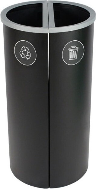 SPECTRUM Poubelle double pour le recyclage mixte Möbius 16 gal #BU101180000 SPECTRUM Poubelle double pour le recyclage mixte Möbius 16 gal #BU101180000