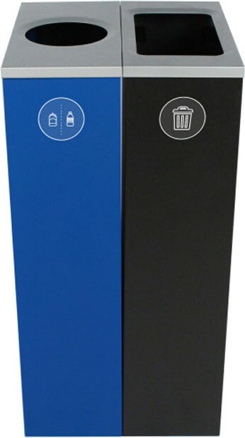 SPECTRUM Poubelle pour le recyclage des canettes et bouteilles 20 gal #BU101184000
