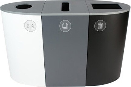 SPECTRUM Waste, Cans and Papers Recycling Station 68 Gal #BU101194000 SPECTRUM Waste, Cans and Papers Recycling Station 68 Gal #BU101194000