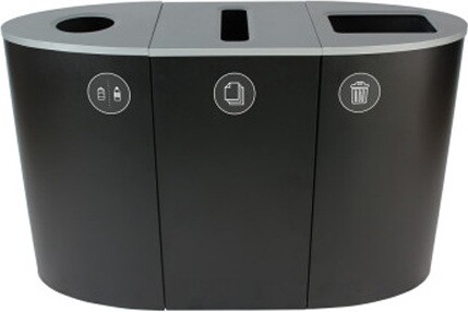 SPECTRUM Waste, Cans and Papers Recycling Station 68 Gal #BU101197000 SPECTRUM Waste, Cans and Papers Recycling Station 68 Gal #BU101197000