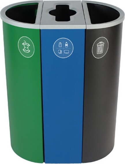 SPECTRUM Recycling Station Waste, Recycling and Compost 26 Gal #BU101202000 SPECTRUM Recycling Station Waste, Recycling and Compost 26 Gal #BU101202000