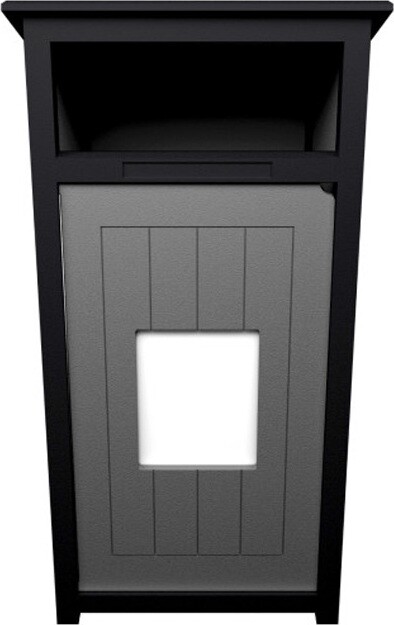 AURA Outdoor Waste Container with Panel 32 Gal #BU104673000
