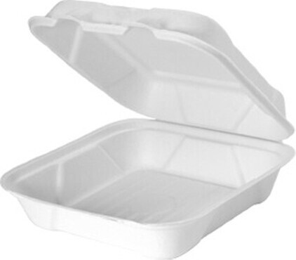 Contenant à charnière compostable #EM0HF227000 Contenant à charnière compostable #EM0HF227000