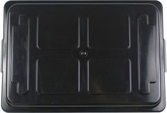 Couvercle de poubelle simple noir 18 gal Curbside #BU103671000 Couvercle de poubelle simple noir 18 gal Curbside #BU103671000