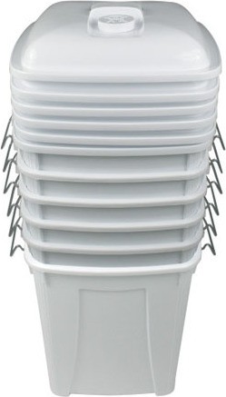 Diaper Pail Single Vented Lift 14 gal #BU102493000